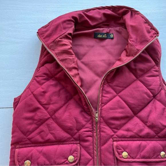Maroon Quilted Vest - Picture 10 of 14
